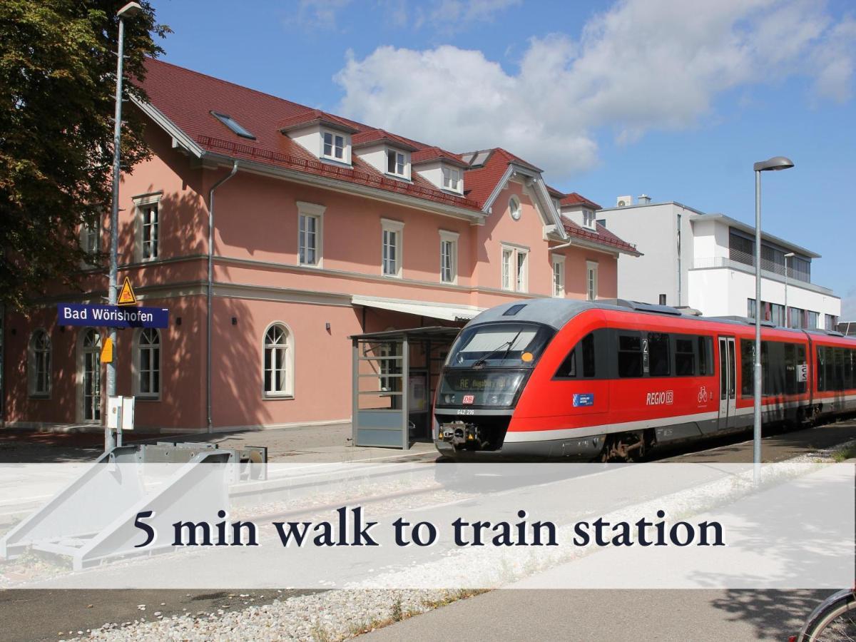 Sehr Gemuetliche Ferienwohnung In Bester Lage Mit Grossem Sonnenbalkon L Innenstadtnaehe L 1 Minute Zum Bahnhof L Kueche L Tv L Free-Wlan L Willkommen Im Hallo!-Apartment 8 Бад-Верісгофен Екстер'єр фото